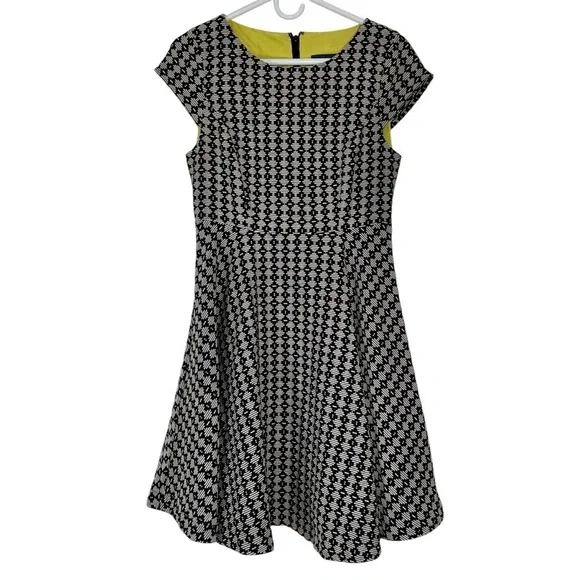 Anthropologie Maeve Jacquard Circle Skirt Dress - Picture 2 of 8